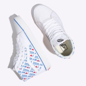 Vans Bayan Spor Ayakkabı I Heart Vans Sk8-Hi Beyaz Outlet | 43809-554